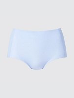 UNIQLO AIRism - бесшовные трусики-шорты с высокой талией - 60 LIGHTBLUE