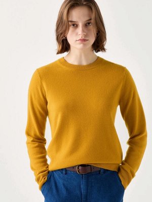 UNIQLO - кашемировый свитер с круглым вырезом