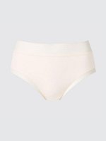 UNIQLO - трусики с завышенной талией и с кружевными краями - 30 NATURAL