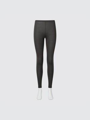 UNIQLO Heattech — легкие эластичные термо-леггинсы - 08 DARK GRAY