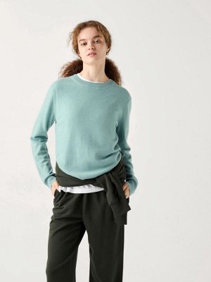 UNIQLO - кашемировый свитер с круглым вырезом