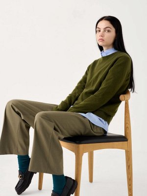 UNIQLO - кашемировый свитер с круглым вырезом