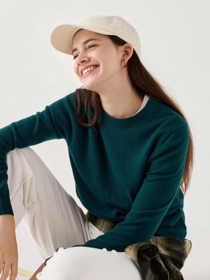 UNIQLO - кашемировый свитер с круглым вырезом