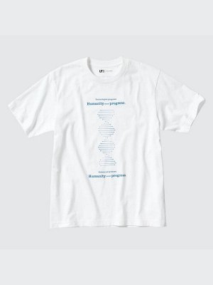 UNIQLO - хлопковая футболка PEACE FOR ALL Shinya Yamanaka - 00 WHITE
