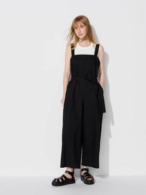 UNIQLO - майка с открытыми плечами и с чашечками - 09 BLACK