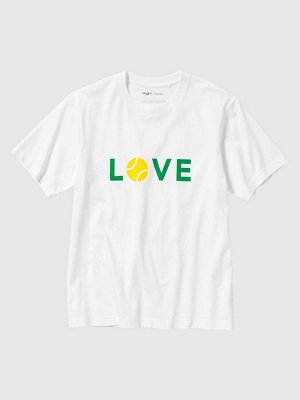 UNIQLO - хлопковая футболка PEACE FOR ALL Roger Federer - 00 WHITE