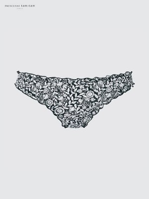 UNIQLO x Princess Tam Tam - трусики с дизайном и рюшами - 08 DARKGRAY