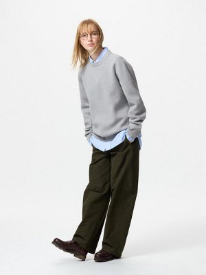 UNIQLO - трикотажный свитер унисекс с круглым вырезом Milano