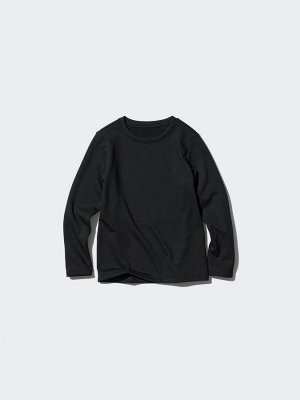 UNIQLO Ultra Warm Heattech - ультра теплая термо-кофта с круглым вырезом для детей