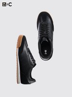 UNIQLO: C - кроссовки с базовым дизайном и замшевыми вставками - 09 BLACK