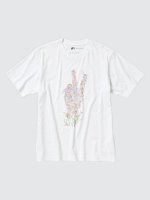 UNIQLO - хлопковая футболка PEACE FOR ALL J.W. Anderson - 00 WHITE