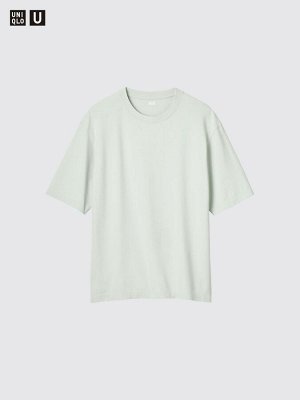 UNIQLO U - мужская футболка с функцией Dry EX и с круглым вырезом - 41 YELLOW