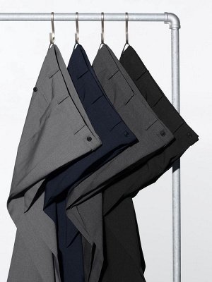 UNIQLO - брюки Kando с лёгким прилеганием - 08 DARKGRAY