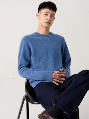 UNIQLO - шерстяной свитер с круглым вырезом - 65 BLUE