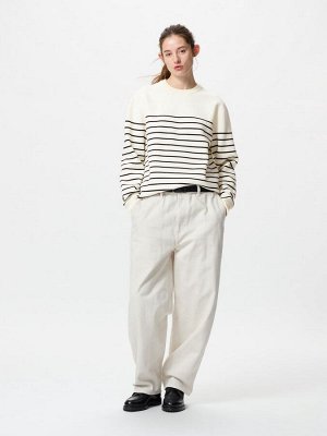 UNIQLO - трикотажный свитер Milano в полоску - 69 NAVY