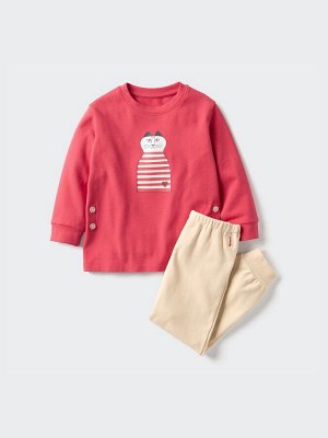 UNIQLO - детская пижама с принтом кошек от Лизы Ларсон - 13 RED