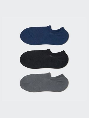 UNIQLO - женские короткие носки с дезодорирующей функцией (3 пары) - 69 NAVY