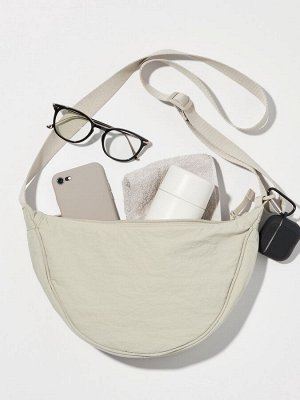 UNIQLO — круглая мини-сумка через плечо - 30 NATURAL