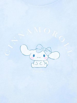 UNIQLO - хлопковая футболка с персонажами Sanrio - 60 LIGHT BLUE