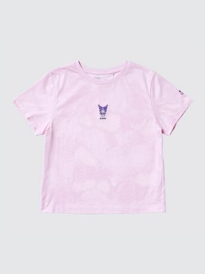 UNIQLO - хлопковая футболка с персонажами Sanrio и Kuromi - 10 PINK