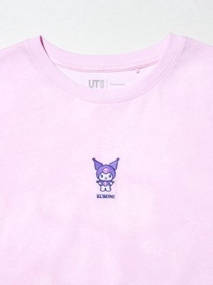 UNIQLO - хлопковая футболка с персонажами Sanrio и Kuromi - 10 PINK
