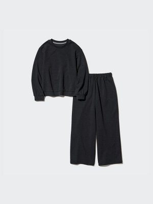 UNIQLO AIRism - комплект домашней одежды Ultra Stretch с длинными рукавами для девочек