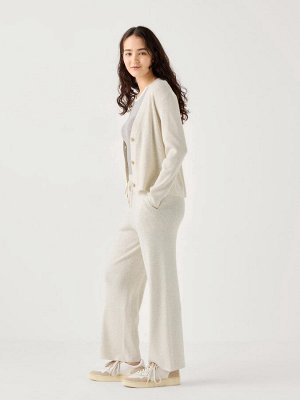 UNIQLO - женские трикотажные брюки в рубчик со шнурком