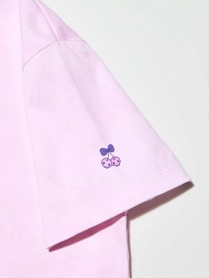 UNIQLO - хлопковая футболка с персонажами Sanrio и Kuromi - 10 PINK
