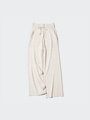 UNIQLO - трикотажные брюки в рубчик - 07 GRAY