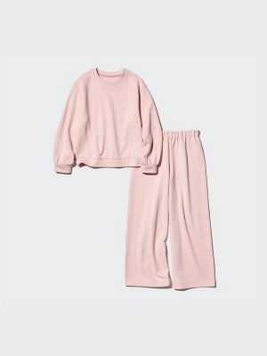 UNIQLO AIRism - комплект домашней одежды Ultra Stretch с длинными рукавами для девочек