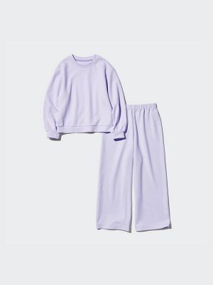 UNIQLO AIRism - комплект домашней одежды Ultra Stretch с длинными рукавами для девочек
