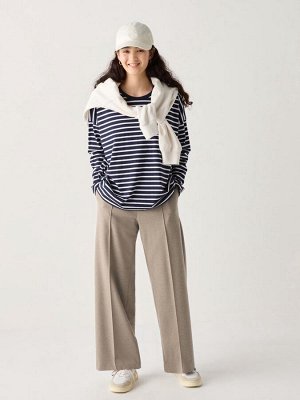 UNIQLO - широкие теплые брюки из джерси - 32 BEIGE