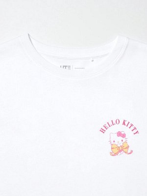 UNIQLO - хлопковая футболка с персонажами Sanrio и Hello Kitty - 00 WHITE