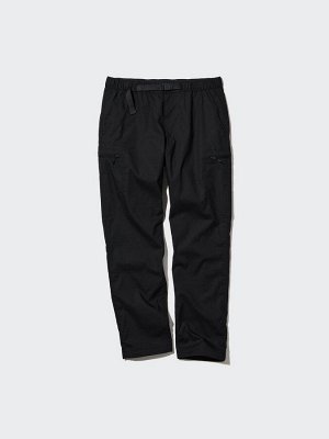 UNIQLO Heattech - тонкие термо-штаны на резинке, с боковыми карманами - 09 BLACK