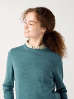 UNIQLO - свитер из мериносовой шерсти с круглым вырезом - 53 GREEN