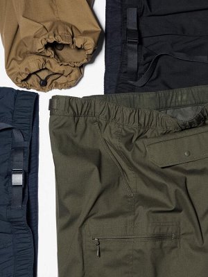 UNIQLO Heattech - тонкие термо-штаны на резинке, с боковыми карманами - 57 OLIVE
