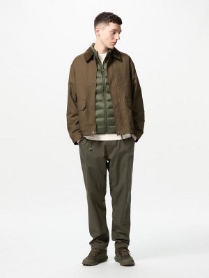 UNIQLO Heattech - тонкие термо-штаны на резинке, с боковыми карманами - 08 DARKGRAY