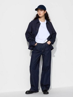 UNIQLO - прямые широкие джинсы из денима