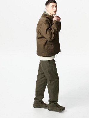 UNIQLO Heattech - тонкие термо-штаны на резинке, с боковыми карманами - 57 OLIVE