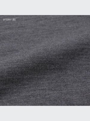 UNIQLO - тонкий свитер из шерсти мериноса с высоким воротником - 01 OFF WHITE