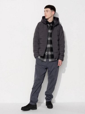 UNIQLO Heattech - тонкие термо-штаны на резинке, с боковыми карманами - 08 DARKGRAY