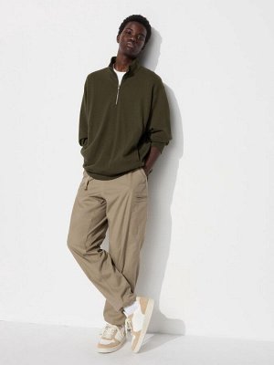 UNIQLO Heattech - тонкие термо-штаны на резинке, с боковыми карманами - 31 BEIGE