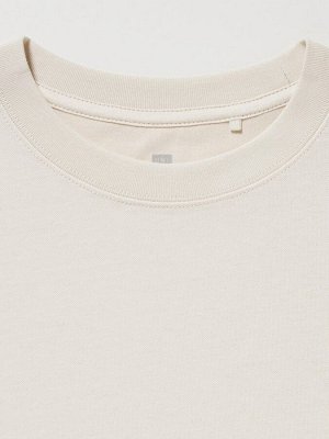 UNIQLO - хлопковая футболка Airism с круглым вырезом  - 30 NATURAL
