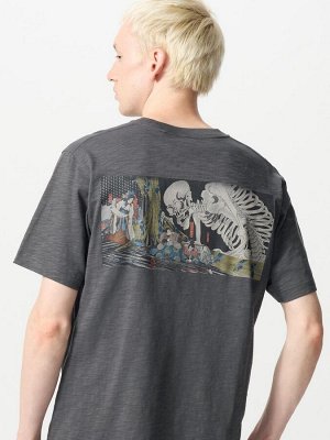 UNIQLO UT - хлопковая футболка из коллекции Укиё-э Тёмное Фэнтези