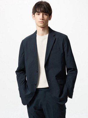 UNIQLO - легкий пиджак из гладкой ткани - 69 NAVY