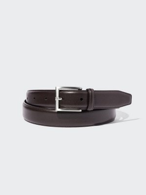 UNIQLO - итальянский мужской кожаный ремень с прошивкой