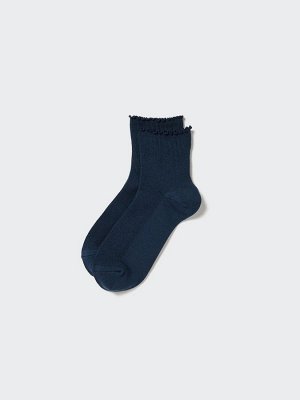 UNIQLO Heattech - женские термо-носки с рюшами