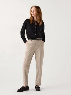 UNIQLO - смарт брюки до щиколотки слегка зауженного силуэта (64-66 см) - 31 BEIGE