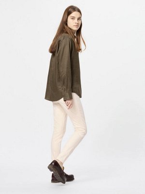 UNIQLO - ультраэластичные джеггинсы с задними карманами - 01 OFFWHITE