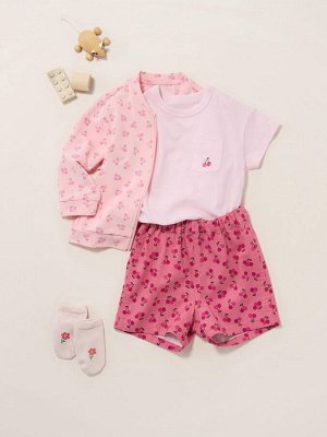 UNIQLO - футболка с вышивкой на кармане для малышей